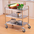 Food Transport Cart Trolley Round Tube Room Service Food Transport Cart Trolley Supplier